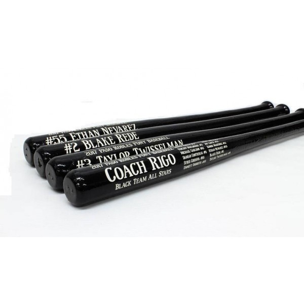 Personalized 18 inch Team and Coach Baseball Bats