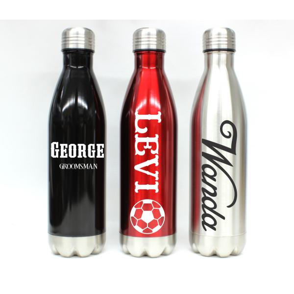 Personalized Water Bottle, 25oz and 17oz