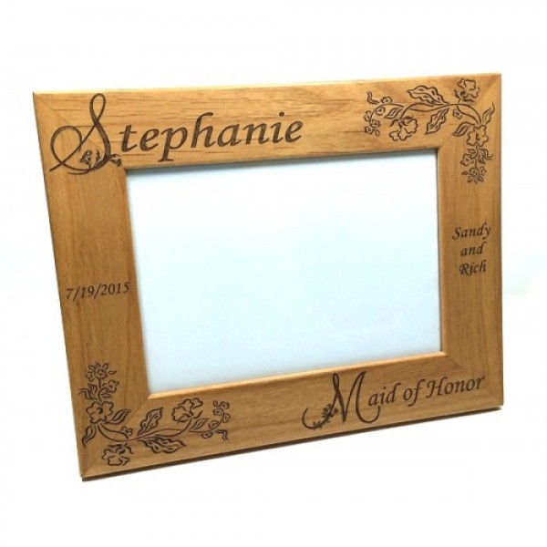 Alder Wood Bridesmaid/Maid of Honor Picture Frames_Style2