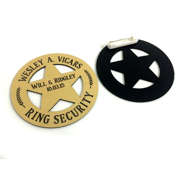 Ring Bearer Security Badge Style 3