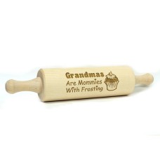 Engraved Rolling Pin. No Clear Coating