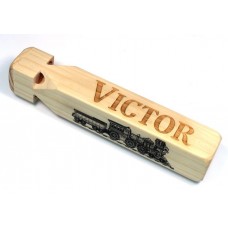 Wooden Train Whistle Engraved